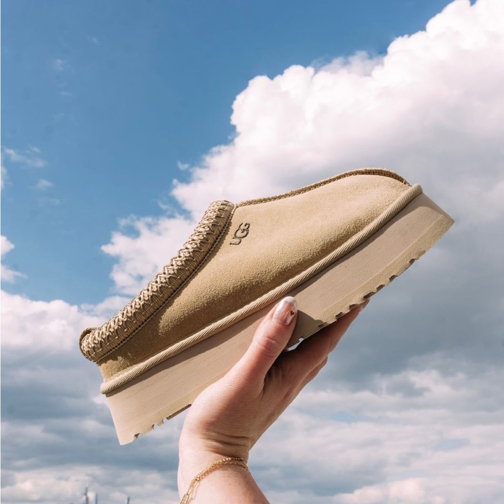 Ugg Tazz Tasman Platform Slippers Mustard Seed